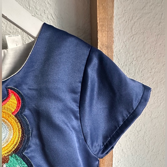 Mini Berni Rainbow Multi Color Owl Dress for girls sz: 16 - Picture 5 of 9